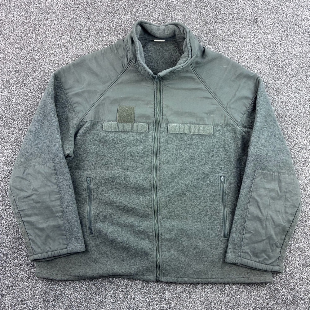 RGBI Fleece Jacket Mens Large Green Military Gen III Level 3 Style Made In USA